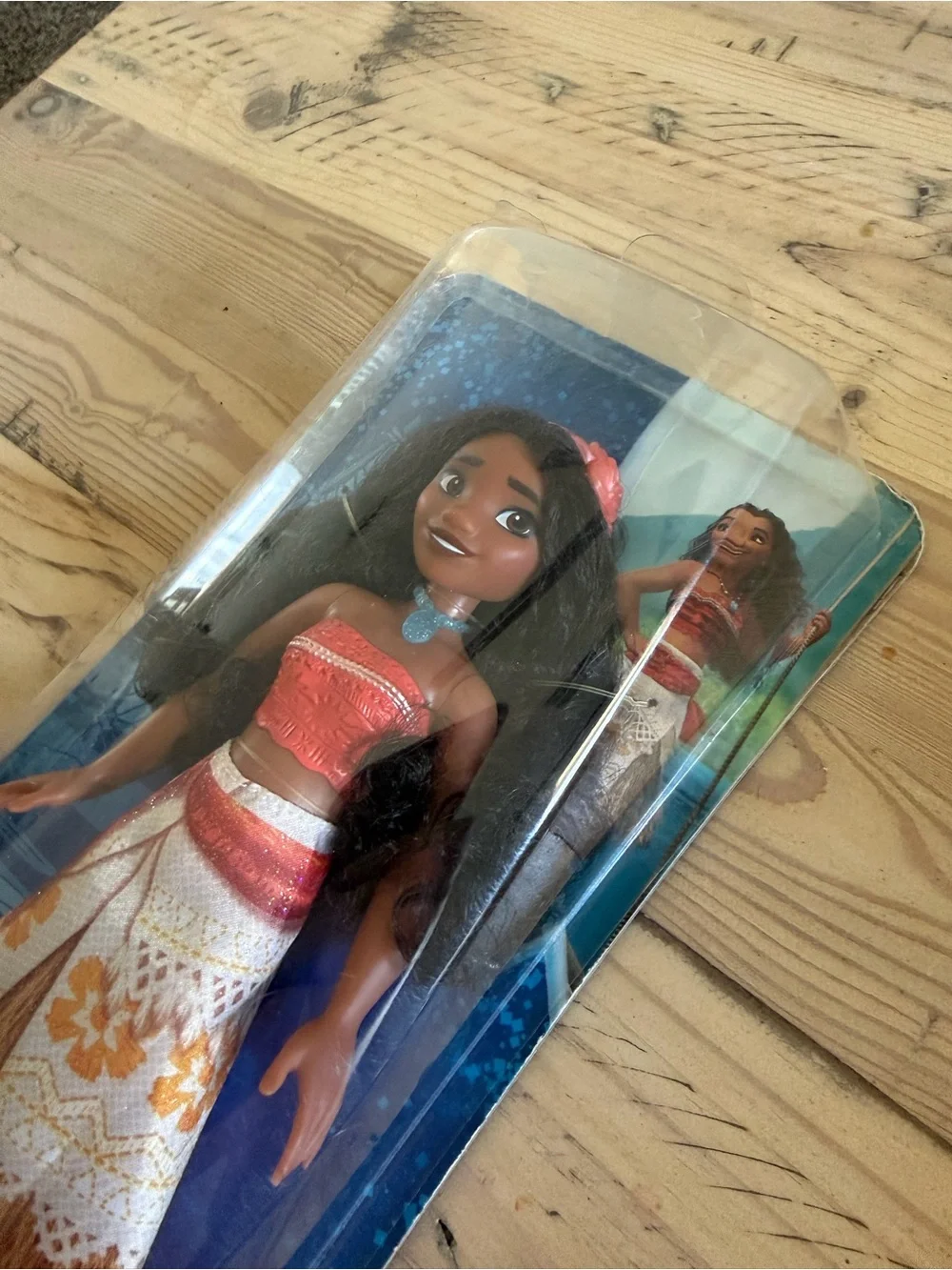 Disney Princess Moana Coral Red and White Dress Doll New in Package Hasbro